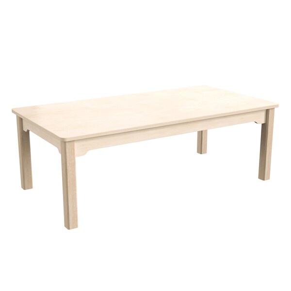 Flash Furniture 23.5 in W, 47.25 in L, 14.5 in H, Beechwood, Birch Plywood, Beech MK-ME088010-GG - main